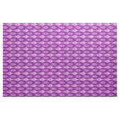 Tissu Mi-siècle Poisson moderne, rose et violet (Fat Quarter)