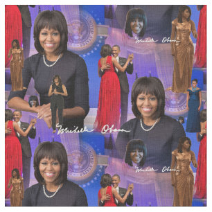 Tissu Michelle Obama