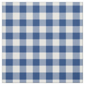 Tissu Mid Blue & White Gingham Plaid (Échantillon)