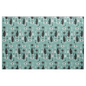 Tissu Mid Century Atomic Kitty Noël ©studioxtine (Fat Quarter)