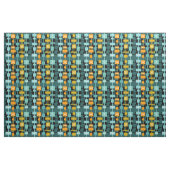 Tissu Mid Century Moderne Multicolore Turquoise (Yard)