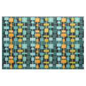 Tissu Mid Century Moderne Multicolore Turquoise (Fat Quarter)