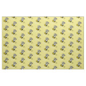 Tissu Miel Bee & Daisy Motif Jaune (Fat Quarter)