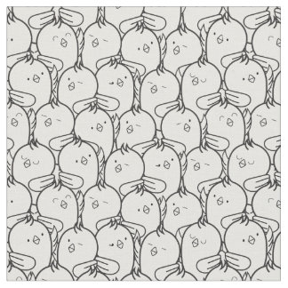 Tissu mignon 1 de poulets de bande dessinée