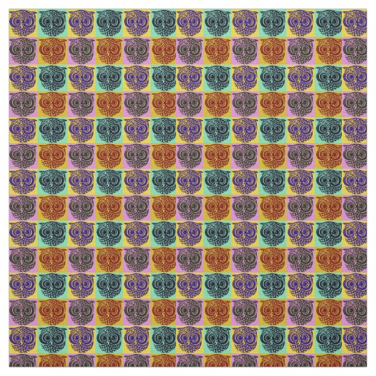 tissu mignon avec choux colorés motif (Échantillon)