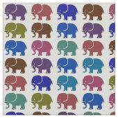 tissu mignon avec éléphants colorés motif (Détail)