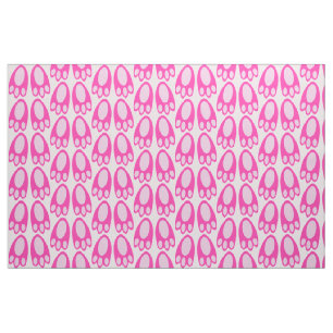 Tissu Mignon Bébé Fille aux Pieds de Lapin Rose Pâques M