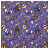 Tissu mignon d'impression de lancer de Halloween (Échantillon)