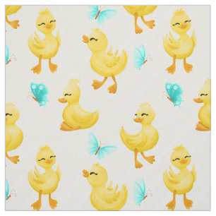 Tissu mignon motif de canard carrelé