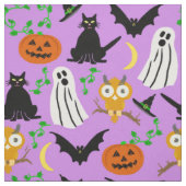 Tissu Mignon pourpre de motif de lancer de collage de (Échantillon)