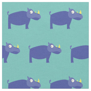 Tissu Mignon Rhinocéros Enfants Crèche Bébé Salle de Nur