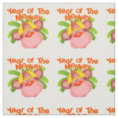 Tissu Mignonne année du singe bébé (Échantillon)