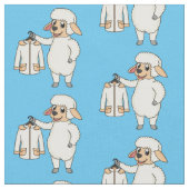 Tissu Mignonne brebis avec blouson (Fermer)