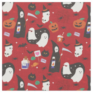 Tissu mignonne halloween fantôme poison geek