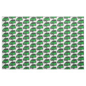 Tissu Mignonne micro-voiture verte (Fat Quarter)