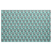 Tissu Mignons Enfants de Mouffettes Sarcelle (Fat Quarter)