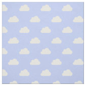 Tissu Mignons nuages blancs sur bleu (Échantillon)