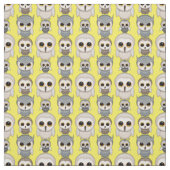 Tissu Mignons Petits Hiboux Illustrés (Échantillon)
