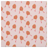 Tissu Mignons Sinterklaas Mijters sur rose clair (Échantillon)