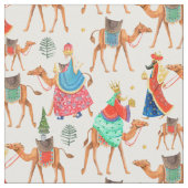 Tissu Mignons Trois Sages Hommes Noël Religieux (Fermer)
