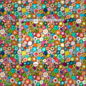 Tissu millefiori (Carreau)