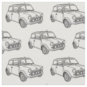 Tissu Minicar cool vintage
