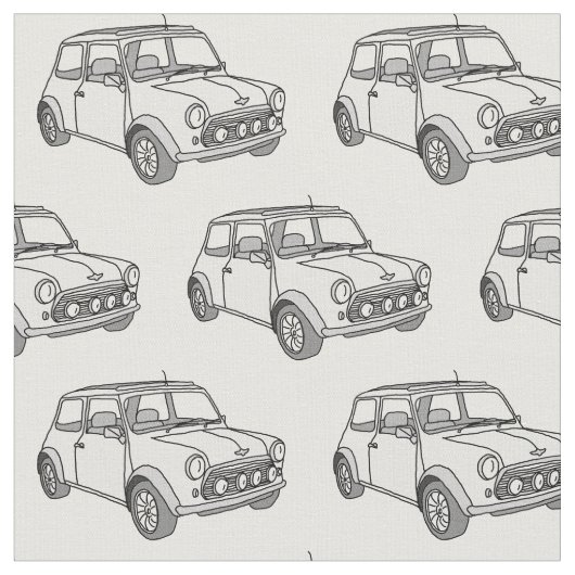 Tissu Minicar cool vintage (Fermer)
