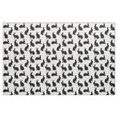 Tissu Minimal Bunny Shapes In Black Cute Easter Pattern (Fat Quarter)