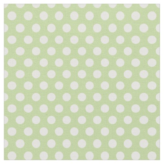 Tissu Mint Green Polka Dots (Fermer)