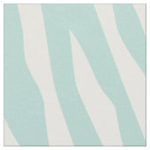 Tissu Mint Zebra Imprimer Grande Échelle (Fermer)