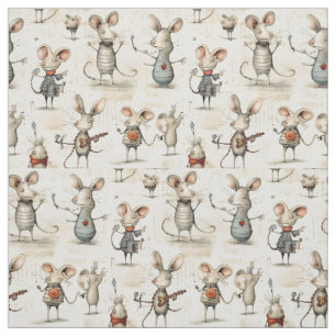 Tissu Minuscules danseurs : Mice Whimsy