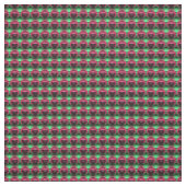 Tissu Minza rose et motif vert (Échantillon)