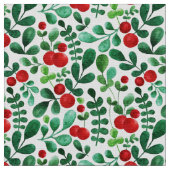 Tissu Mistletoe de vacances (Fermer)