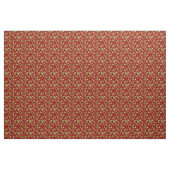 Tissu mistletoe rouge de noël (Yard)