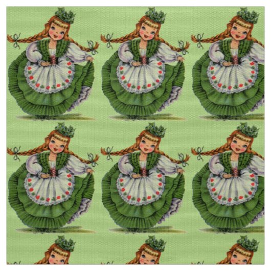 Tissu Mlle irlandaise vintage (Échantillon)