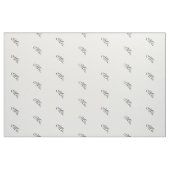 Tissu Mme mariage initial noir blanc moderne coutume (Yard)