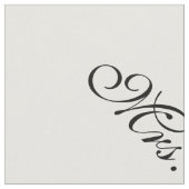 Tissu Mme mariage initial noir blanc moderne coutume (Fermer)