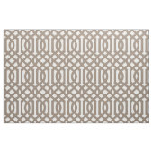 Tissu Mocha Brown Trellis Grande Échelle (Yard)