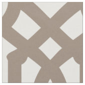 Tissu Mocha Brown Trellis Grande Échelle (Fermer)