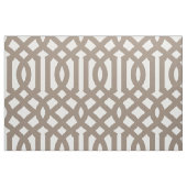 Tissu Mocha Brown Trellis Grande Échelle (Fat Quarter)