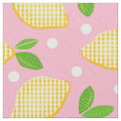 Tissu Mod Lemon En vichy Polka-Dots (fermé)
