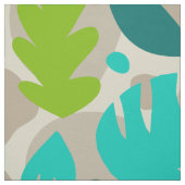 Tissu Mod Monstera Leaf Abstrait Hawaï Tropical - Cool (Échantillon)