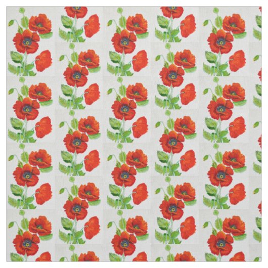 Tissu Mode des papillons rouges (Échantillon)