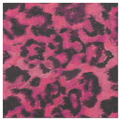 Tissu Mode, design, rose et noir, tacheté, léopard (fermé)