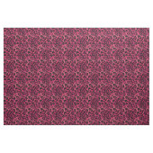 Tissu Mode, design, rose et noir, tacheté, léopard (Yard)