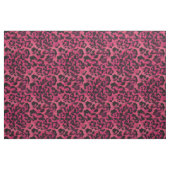 Tissu Mode, design, rose et noir, tacheté, léopard (Fat Quarter)