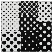 Tissu Mode noir blanc à pois Style Design (Échantillon)