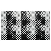 Tissu Mode noir blanc à pois Style Design (Fat Quarter)