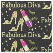 TISSU MODE OR GORGEUSE DIVA (fermé)