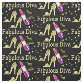 TISSU MODE OR GORGEUSE DIVA (Échantillon)